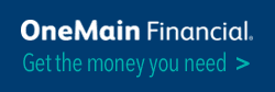A blue banner with the words " main finance money you can trust ".